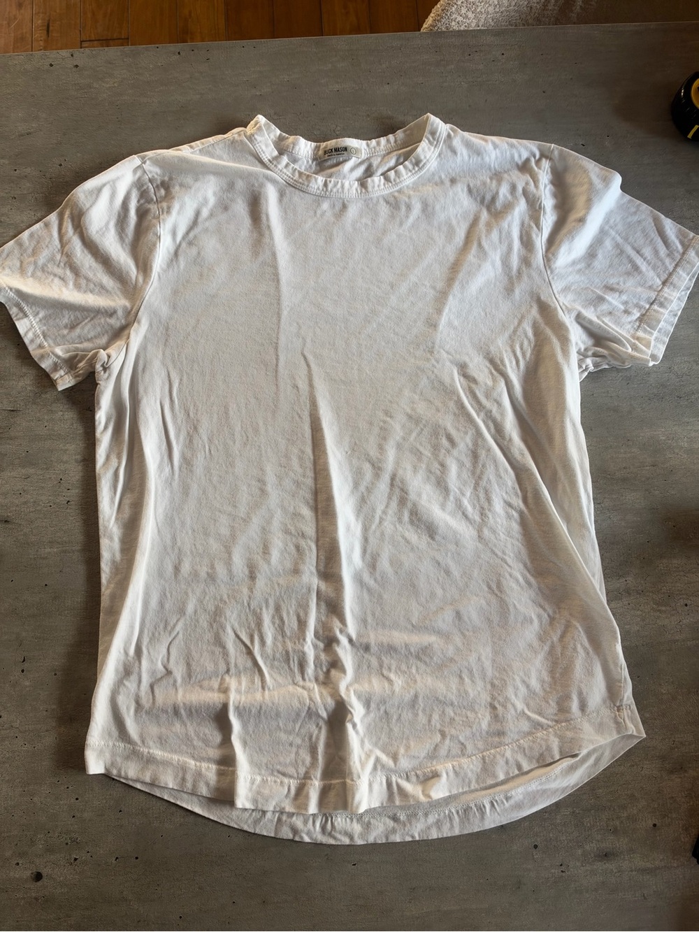 Buck Mason Classic White Crewneck Tee